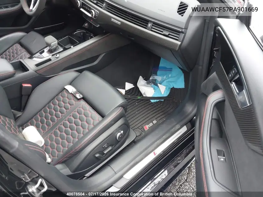 2023 Audi Rs5 VIN: WUAAWCF57PA901669 Lot: 40078504