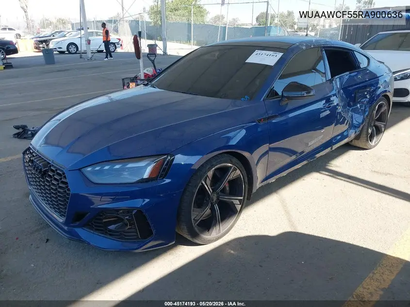 2024 Audi Rs 5 Sportback Tfsi Quattro Tiptronic VIN: WUAAWCF55RA900636 Lot: 45174193
