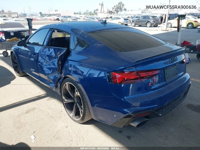 2024 Audi Rs 5 Sportback Tfsi Quattro Tiptronic VIN: WUAAWCF55RA900636 Lot: 45174193