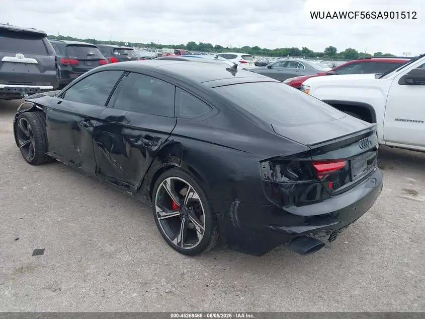 2025 Audi Rs 5 Sportback Tfsi Quattro Tiptronic VIN: WUAAWCF56SA901512 Lot: 45269468
