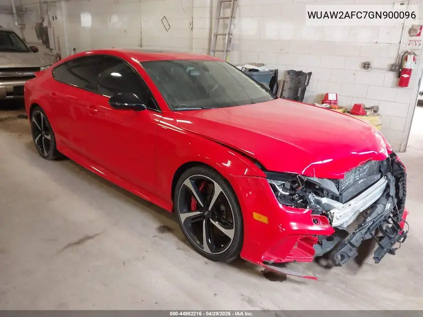 2016 Audi Rs 7 4.0T Prestige VIN: WUAW2AFC7GN900096 Lot: 44982216