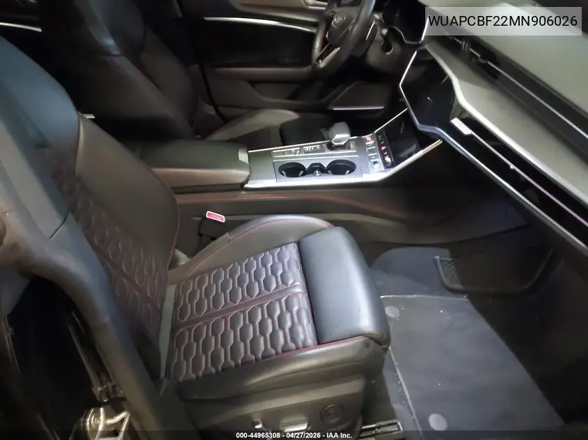 2021 Audi Rs 7 Sportback Tfsi Quattro Tiptronic VIN: WUAPCBF22MN906026 Lot: 44965308