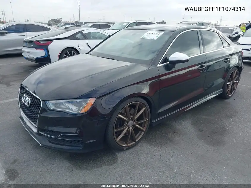 2015 Audi S3 2.0T Premium Plus VIN: WAUBFGFF1F1074314 Lot: 44888331