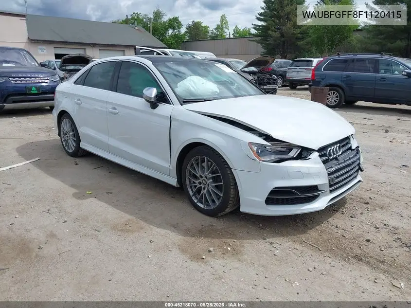 2015 Audi S3 2.0T Premium Plus VIN: WAUBFGFF8F1120415 Lot: 45218070