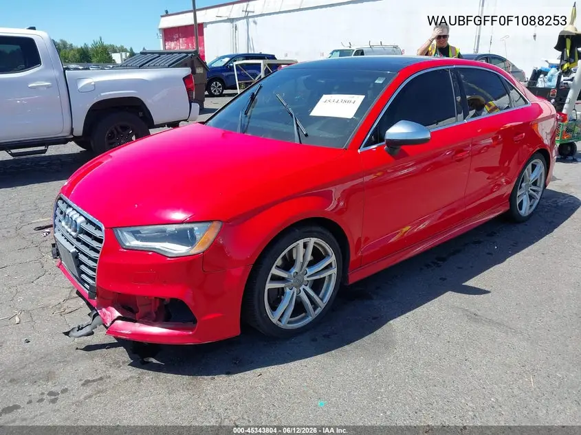 2015 Audi S3 2.0T Premium Plus VIN: WAUBFGFF0F1088253 Lot: 45343804