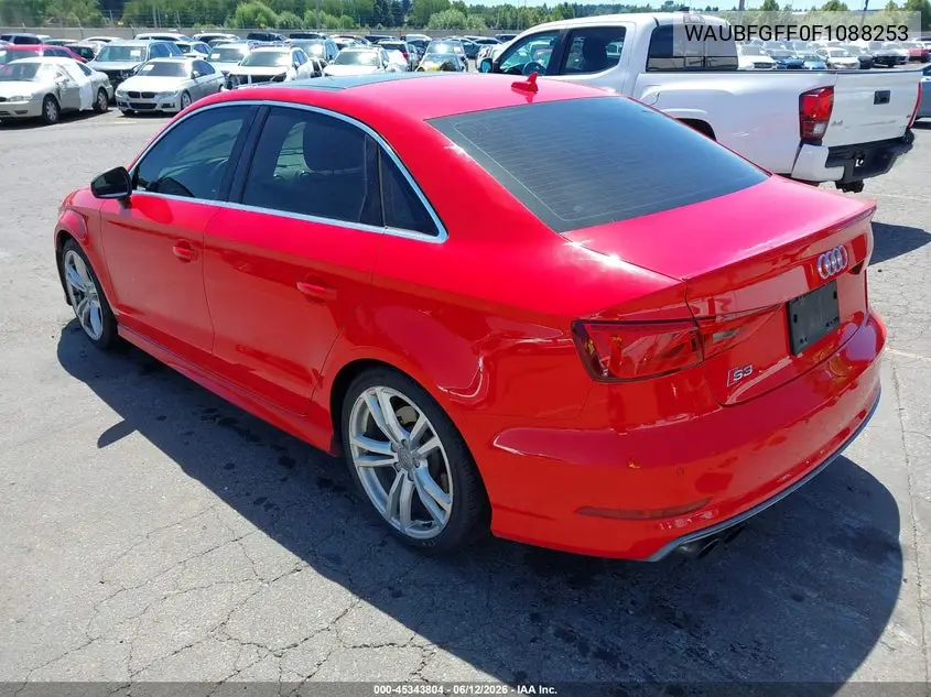 2015 Audi S3 2.0T Premium Plus VIN: WAUBFGFF0F1088253 Lot: 45343804