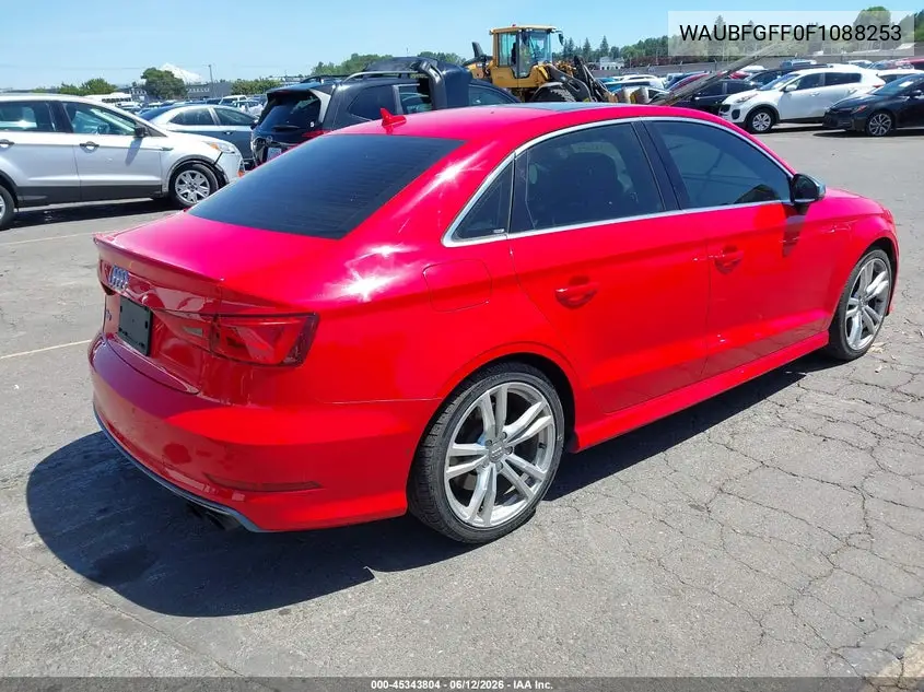 2015 Audi S3 2.0T Premium Plus VIN: WAUBFGFF0F1088253 Lot: 45343804