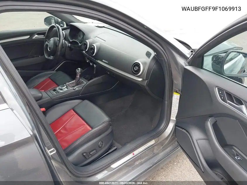2015 Audi S3 2.0T Premium Plus VIN: WAUBFGFF9F1069913 Lot: 45412071