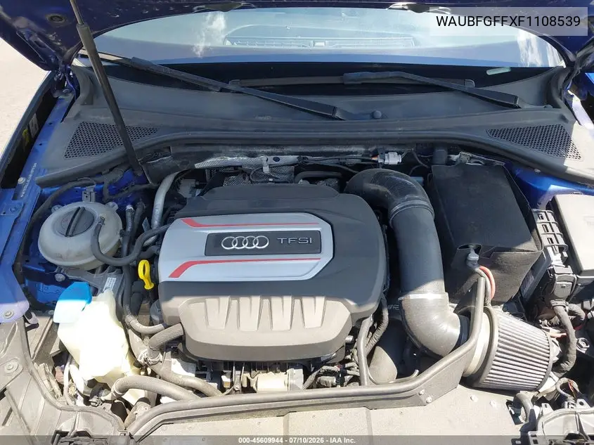 2015 Audi S3 2.0T Premium Plus VIN: WAUBFGFFXF1108539 Lot: 45609944