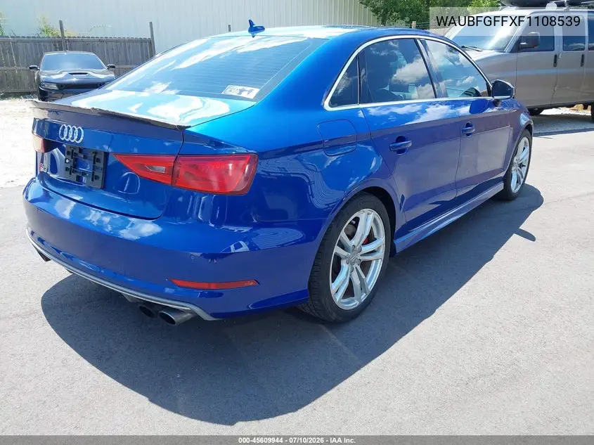 2015 Audi S3 2.0T Premium Plus VIN: WAUBFGFFXF1108539 Lot: 45609944