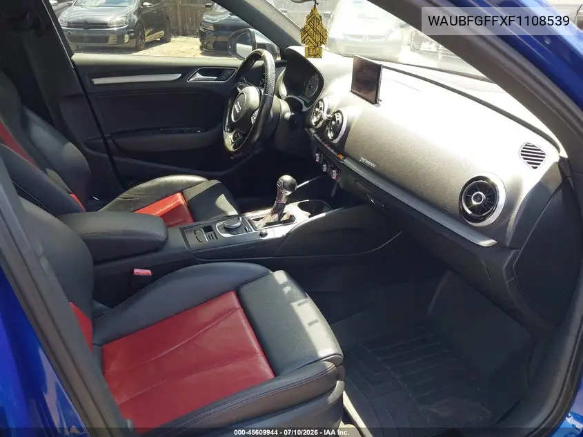 2015 Audi S3 2.0T Premium Plus VIN: WAUBFGFFXF1108539 Lot: 45609944