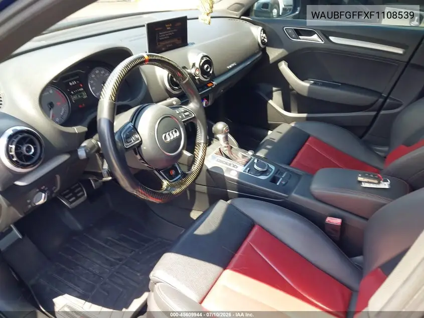 2015 Audi S3 2.0T Premium Plus VIN: WAUBFGFFXF1108539 Lot: 45609944