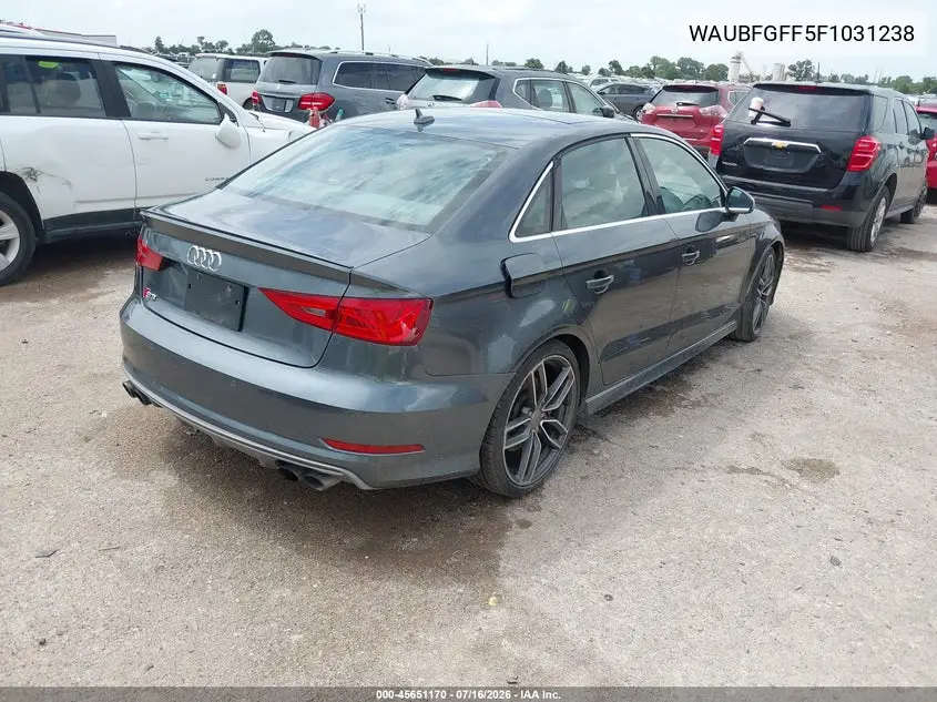 2015 Audi S3 2.0T Premium Plus VIN: WAUBFGFF5F1031238 Lot: 45651170
