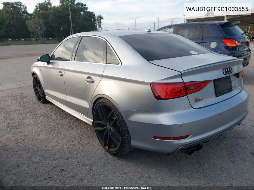 2016 Audi S3 2.0T Premium Plus VIN: WAUB1GFF9G1003555 Lot: 43817989
