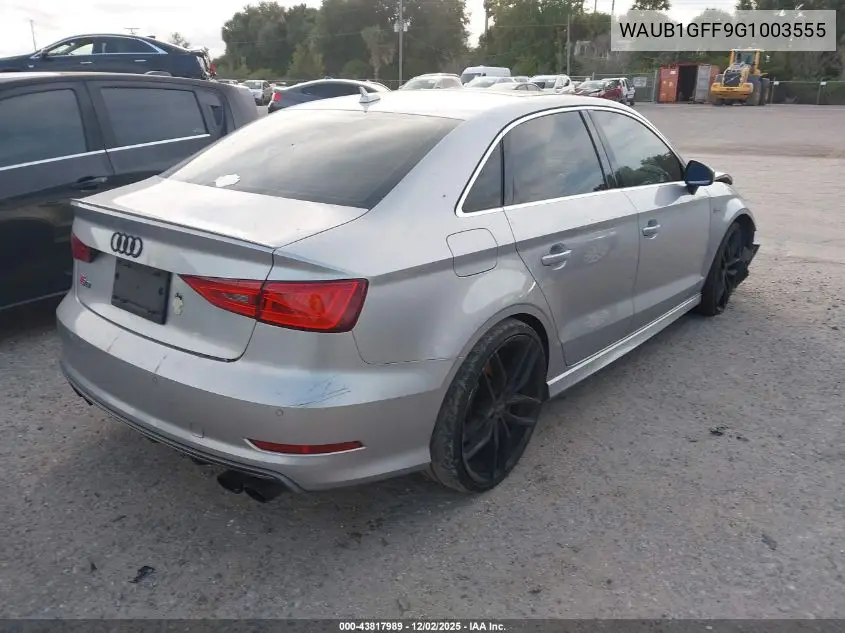 2016 Audi S3 2.0T Premium Plus VIN: WAUB1GFF9G1003555 Lot: 43817989