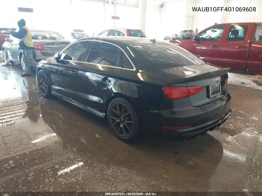 2016 Audi S3 2.0T Premium Plus VIN: WAUB1GFF4G1069608 Lot: 44397331