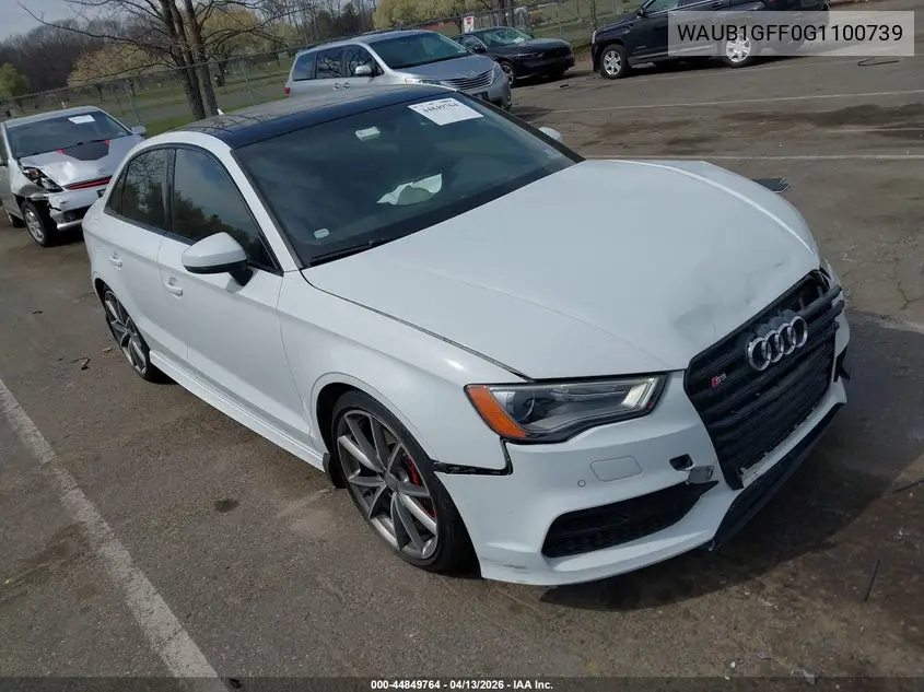 2016 Audi S3 2.0T Premium Plus VIN: WAUB1GFF0G1100739 Lot: 44849764