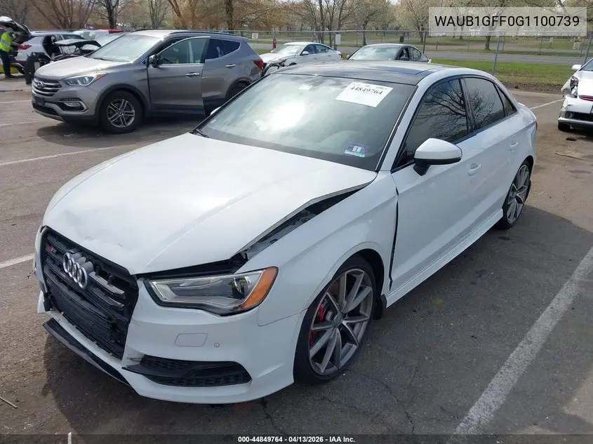 2016 Audi S3 2.0T Premium Plus VIN: WAUB1GFF0G1100739 Lot: 44849764