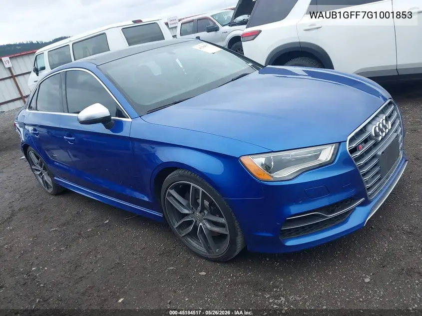 2016 Audi S3 2.0T Premium Plus VIN: WAUB1GFF7G1001853 Lot: 45184517
