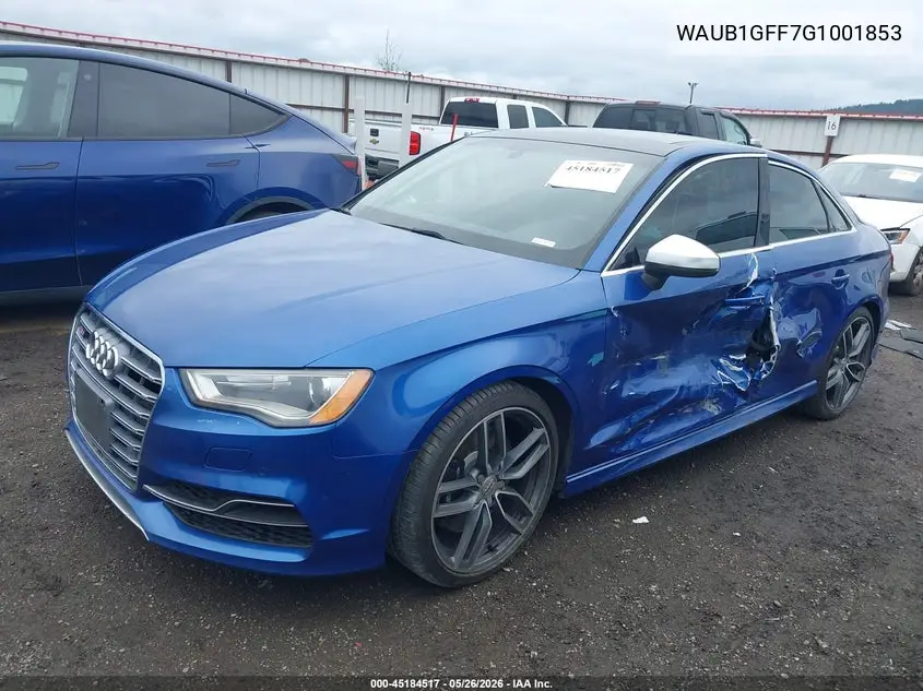 2016 Audi S3 2.0T Premium Plus VIN: WAUB1GFF7G1001853 Lot: 45184517