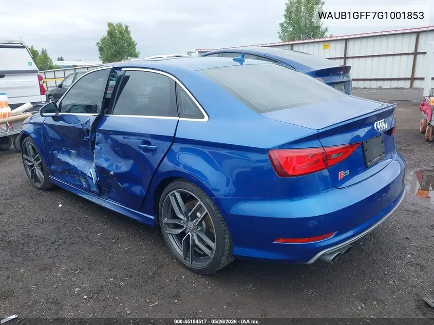 2016 Audi S3 2.0T Premium Plus VIN: WAUB1GFF7G1001853 Lot: 45184517