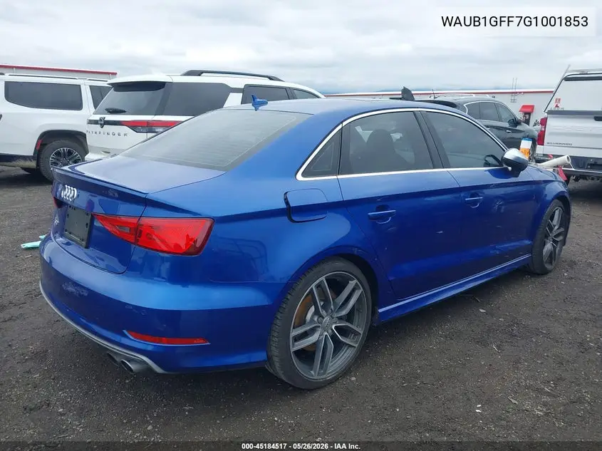 2016 Audi S3 2.0T Premium Plus VIN: WAUB1GFF7G1001853 Lot: 45184517