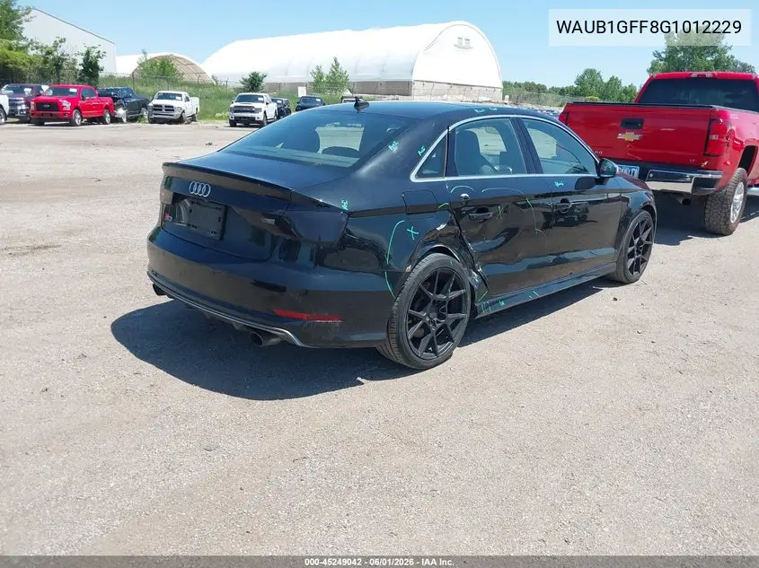 2016 Audi S3 2.0T Premium Plus VIN: WAUB1GFF8G1012229 Lot: 45249042