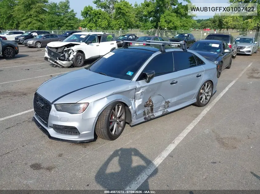 2016 Audi S3 Premium Plus VIN: WAUB1GFFXG1007422 Lot: 45572273