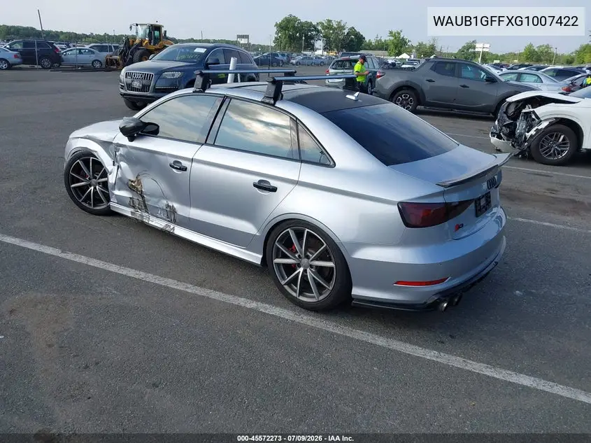 2016 Audi S3 Premium Plus VIN: WAUB1GFFXG1007422 Lot: 45572273