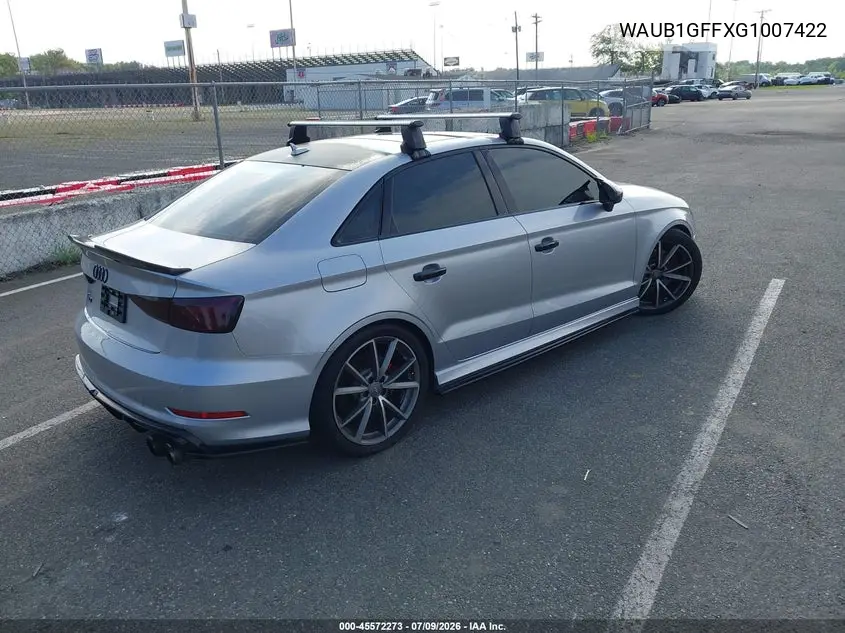 2016 Audi S3 Premium Plus VIN: WAUB1GFFXG1007422 Lot: 45572273