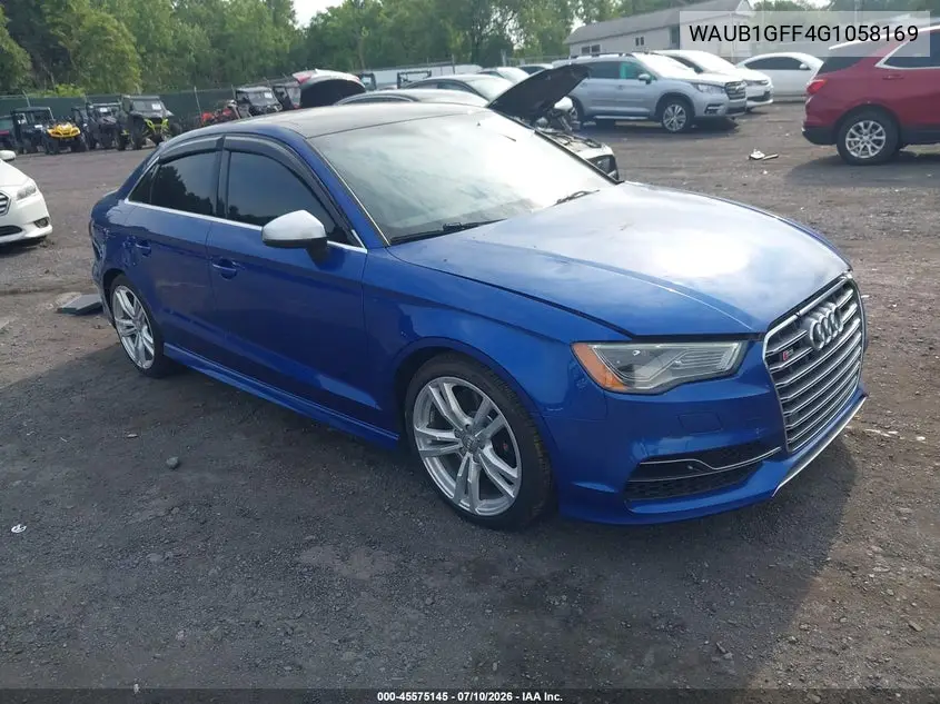 2016 Audi S3 Premium Plus VIN: WAUB1GFF4G1058169 Lot: 45575145