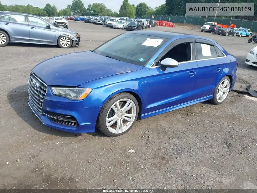 2016 Audi S3 Premium Plus VIN: WAUB1GFF4G1058169 Lot: 45575145