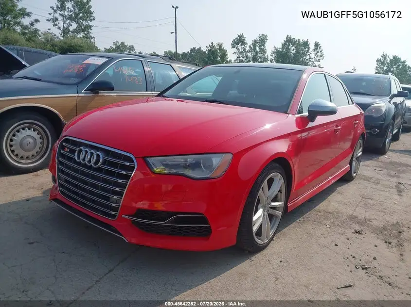 2016 Audi S3 Premium Plus VIN: WAUB1GFF5G1056172 Lot: 45642282