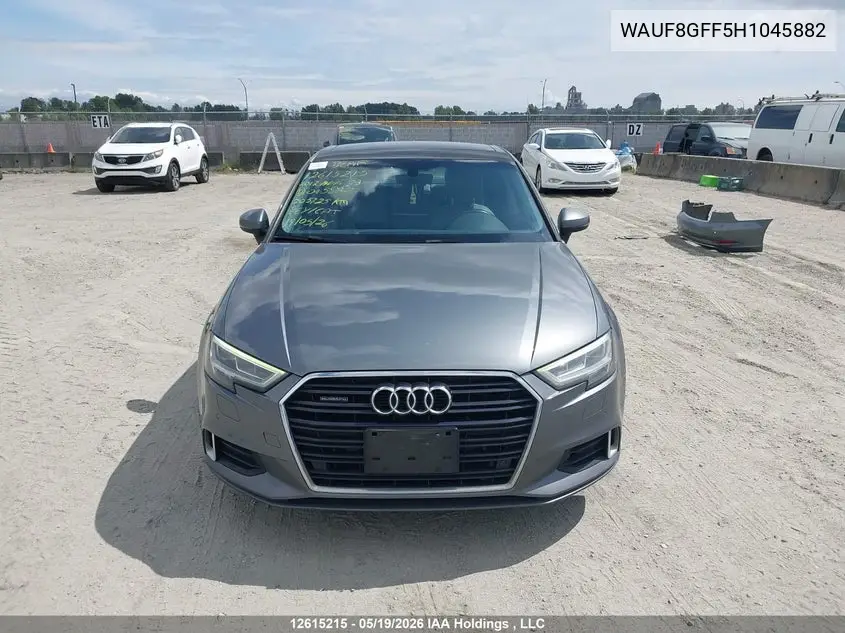 2017 Audi S3 Prestige VIN: WAUF8GFF5H1045882 Lot: 12615215