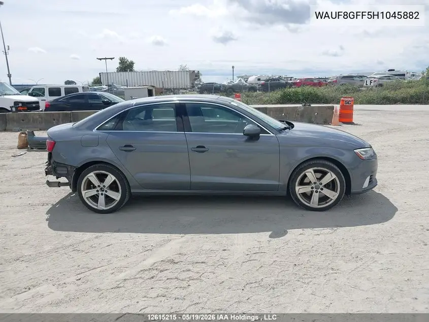 2017 Audi S3 Prestige VIN: WAUF8GFF5H1045882 Lot: 12615215