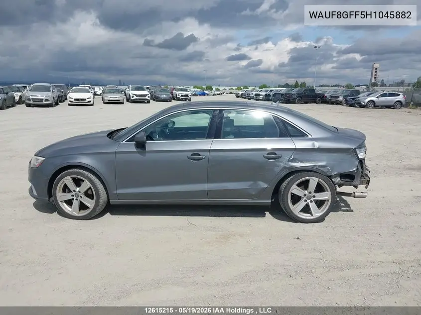 2017 Audi S3 Prestige VIN: WAUF8GFF5H1045882 Lot: 12615215