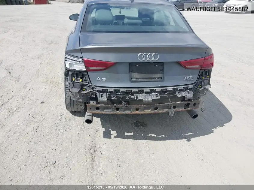 2017 Audi S3 Prestige VIN: WAUF8GFF5H1045882 Lot: 12615215