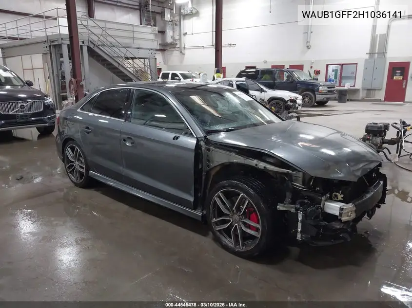 2017 Audi S3 2.0T Premium Plus VIN: WAUB1GFF2H1036141 Lot: 44545478