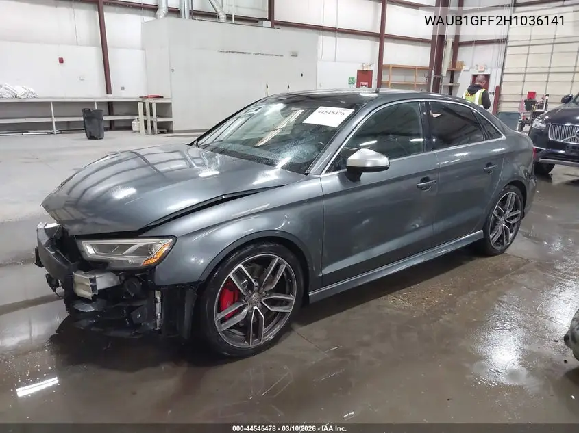 2017 Audi S3 2.0T Premium Plus VIN: WAUB1GFF2H1036141 Lot: 44545478