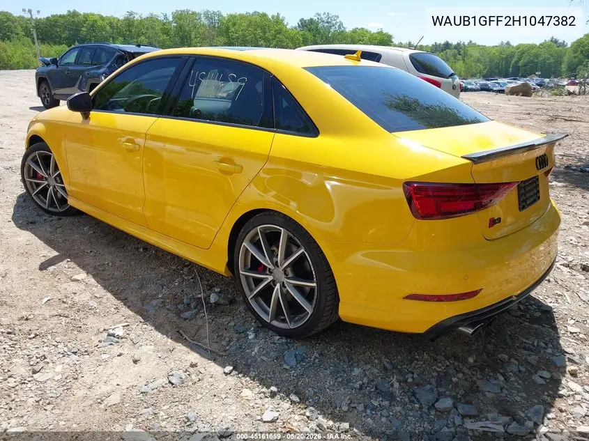 2017 Audi S3 2.0T Premium Plus VIN: WAUB1GFF2H1047382 Lot: 45161659