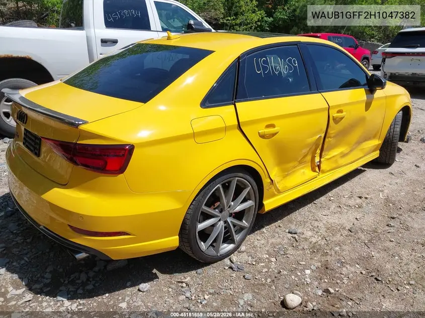 2017 Audi S3 2.0T Premium Plus VIN: WAUB1GFF2H1047382 Lot: 45161659