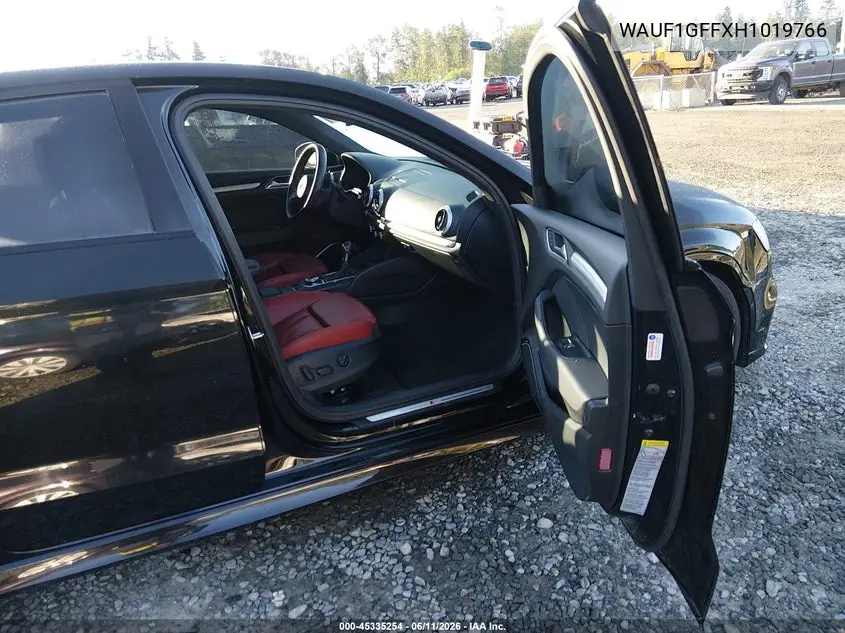 2017 Audi S3 2.0T Premium Plus VIN: WAUF1GFFXH1019766 Lot: 45335254