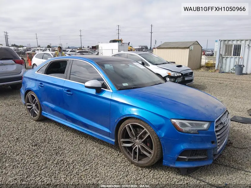 2017 Audi S3 Premium Plus VIN: WAUB1GFFXH1050966 Lot: 45552964