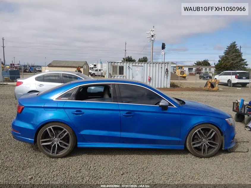 2017 Audi S3 Premium Plus VIN: WAUB1GFFXH1050966 Lot: 45552964