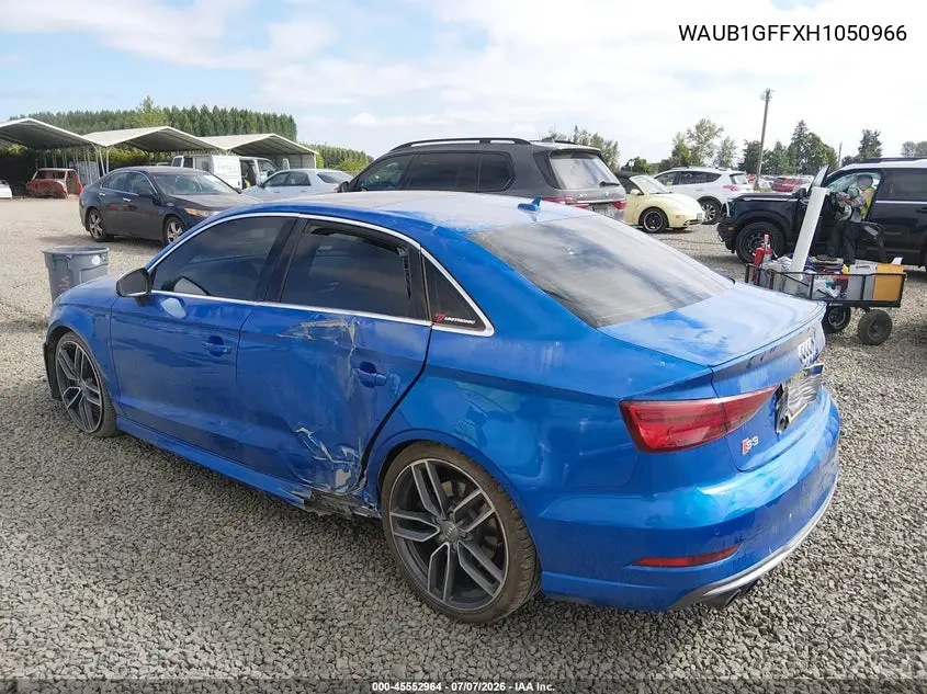 2017 Audi S3 Premium Plus VIN: WAUB1GFFXH1050966 Lot: 45552964