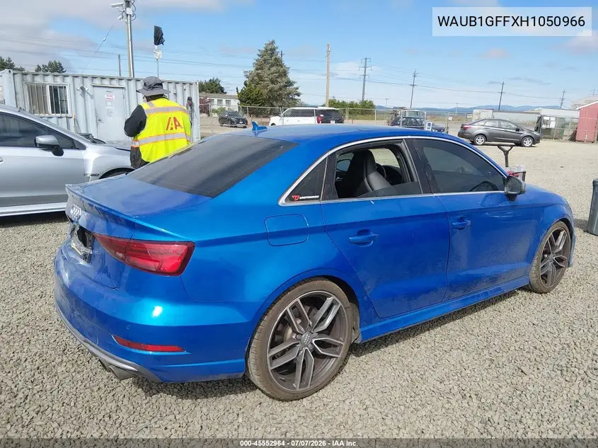 2017 Audi S3 Premium Plus VIN: WAUB1GFFXH1050966 Lot: 45552964