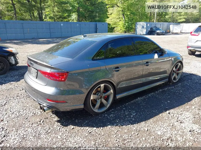 2018 Audi S3 2.0T Premium Plus VIN: WAUB1GFFXJ1042548 Lot: 45196967