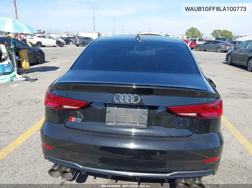 2020 Audi S3 Premium Tfsi Quattro S Tronic VIN: WAUB1GFF8LA100773 Lot: 45366808