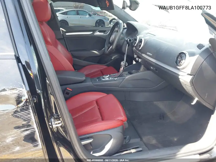 2020 Audi S3 Premium Tfsi Quattro S Tronic VIN: WAUB1GFF8LA100773 Lot: 45366808