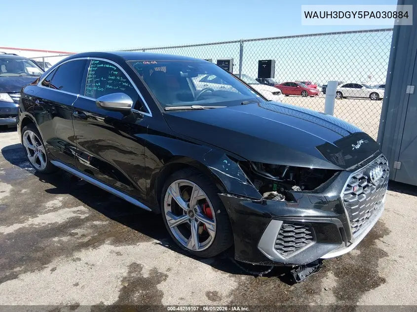 2023 Audi S3 Premium Plus Tfsi Quattro S Tronic VIN: WAUH3DGY5PA030884 Lot: 45259107